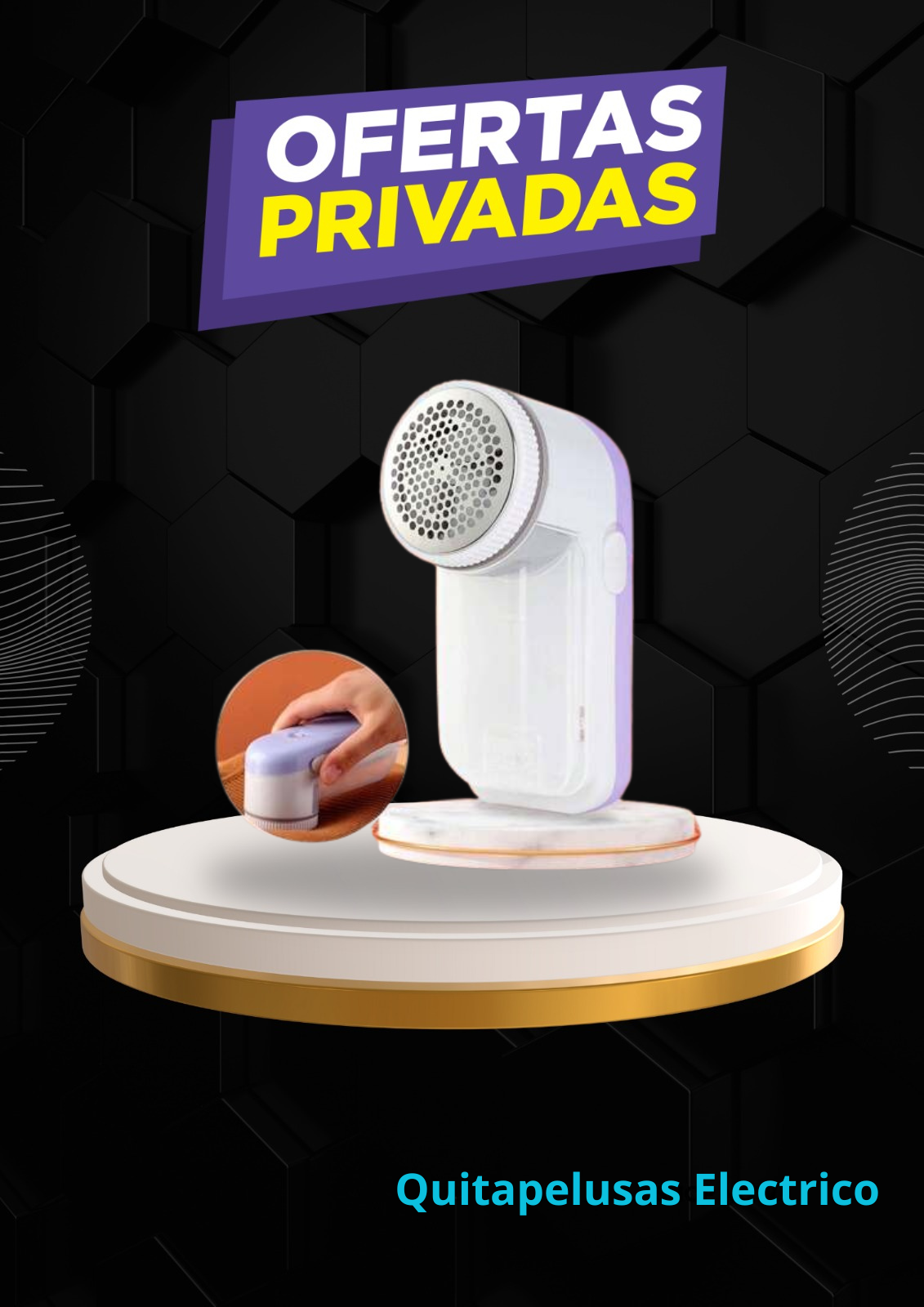Saca Pelusa Portatil 220v Quita Pelo Mascota Eléctrico