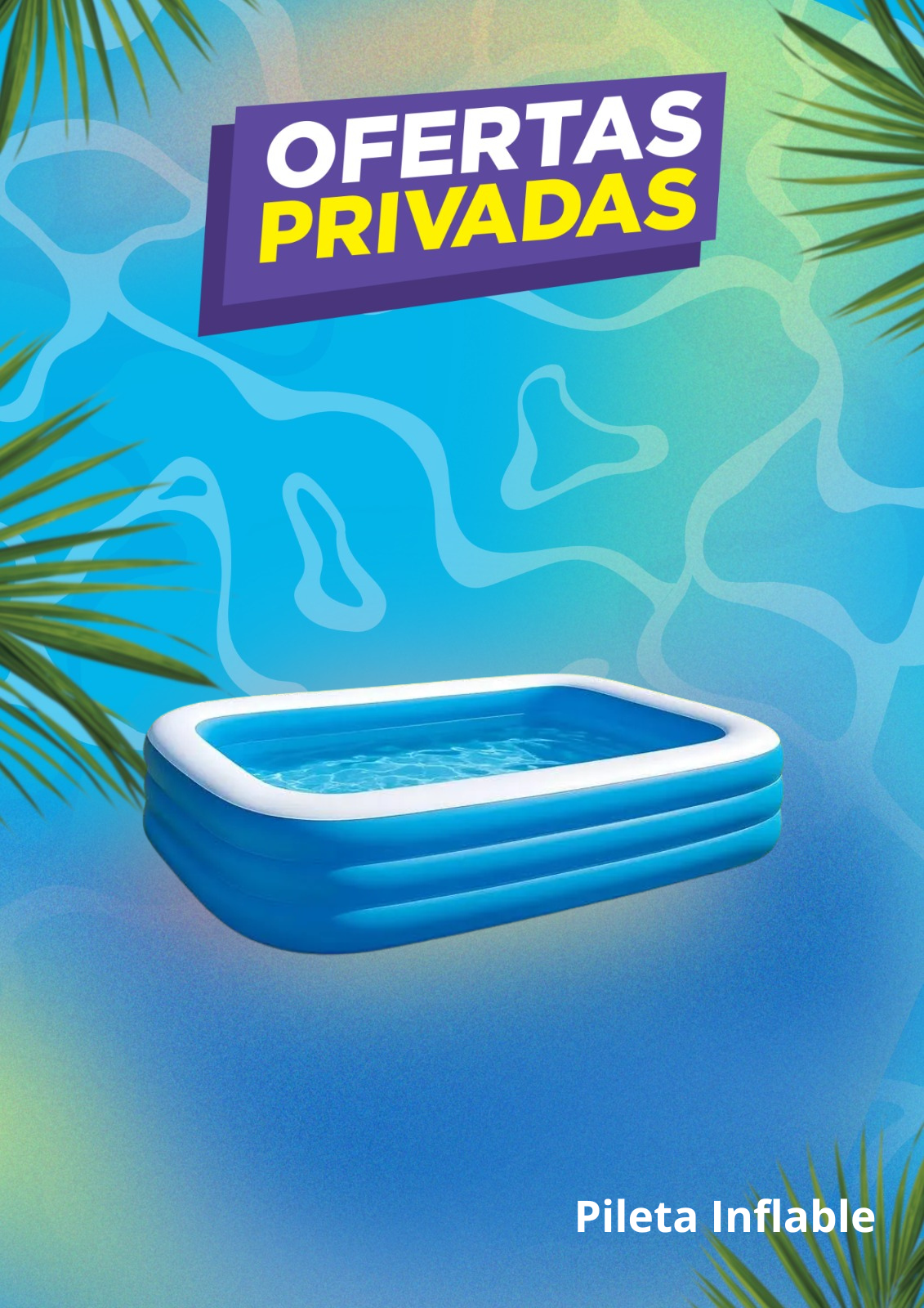 Pileta Inflable 230x130x54cm 1200 Lts. Rectangular