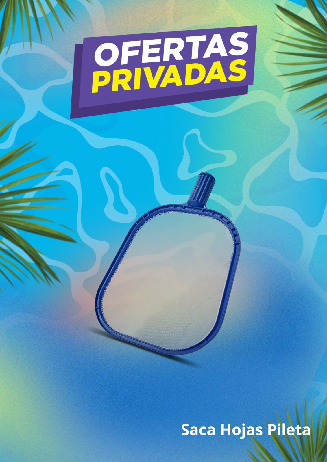 Sacahojas Plano Sin Mango 32 Mm Para Piscina Pileta