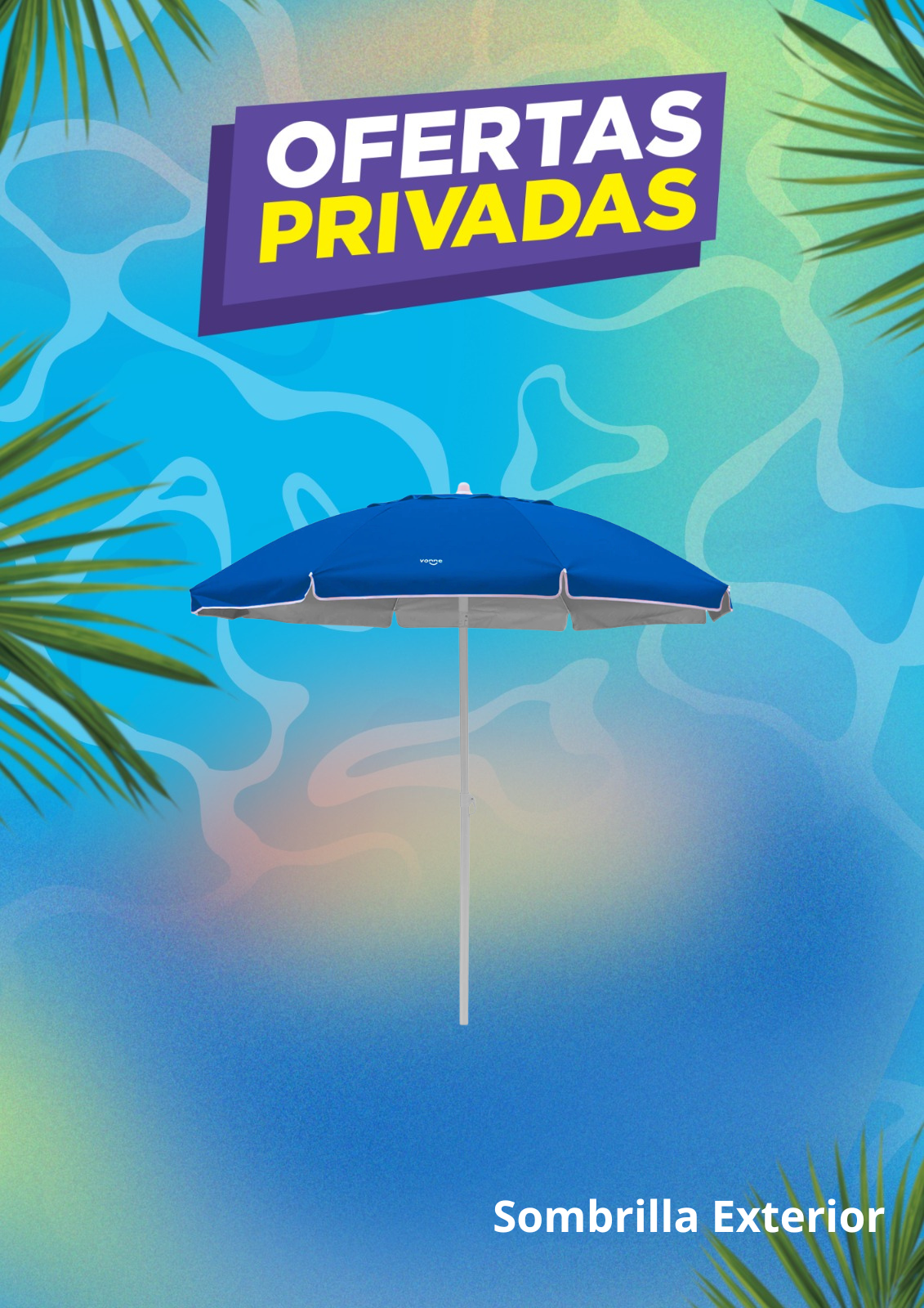 Sombrilla Playera Exterior Proteccion Uv 8 Paneles 