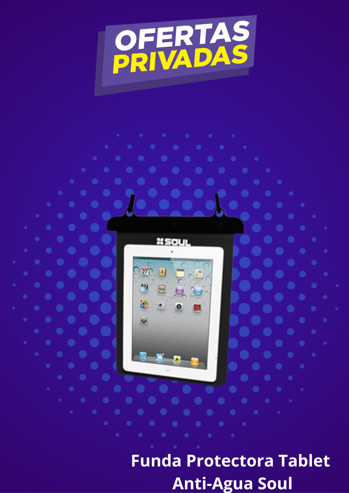 Funda Antiagua Impermeable Para Tablet Soul