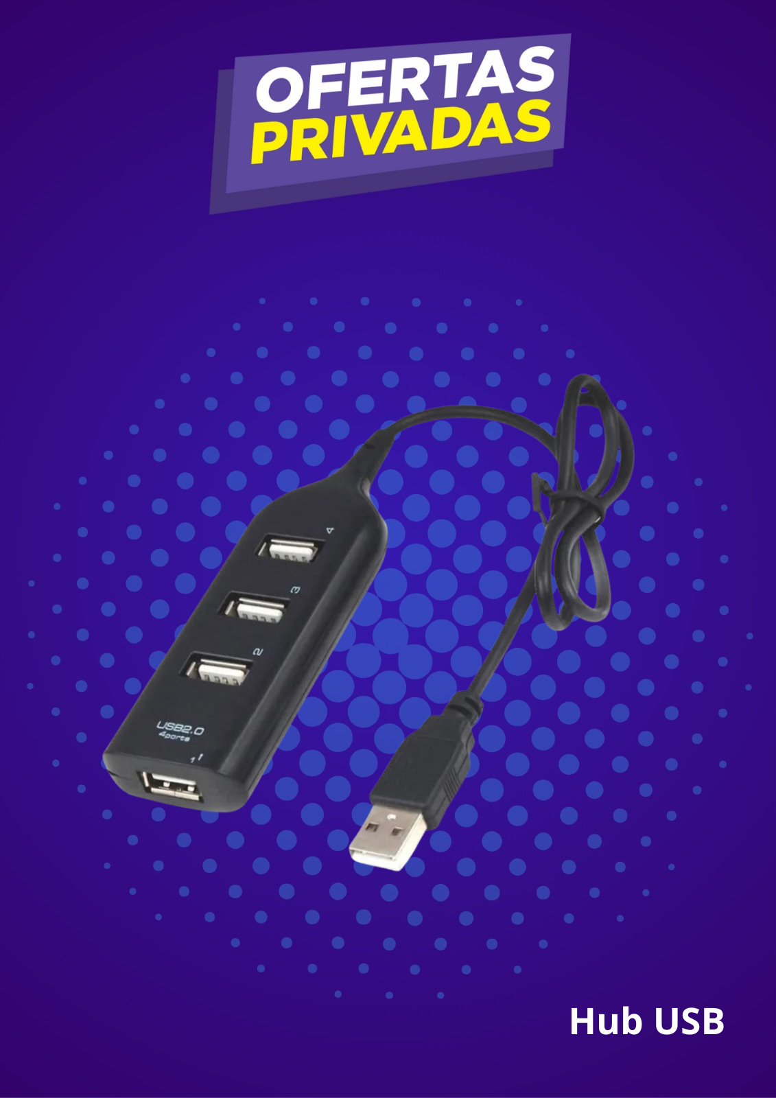 Hub Usb Multiplicador 4 Puertos Usb Compacto Pc Notebook