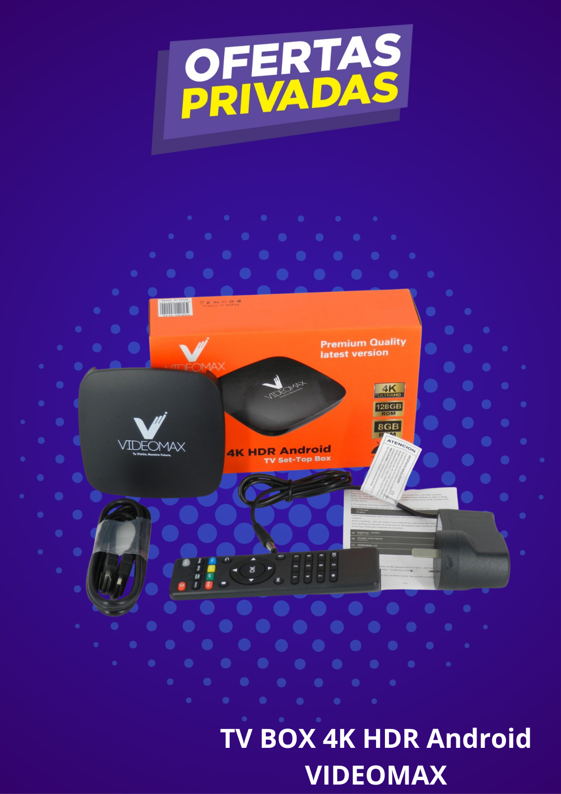 TV Box Android 4K HDR VideoMax