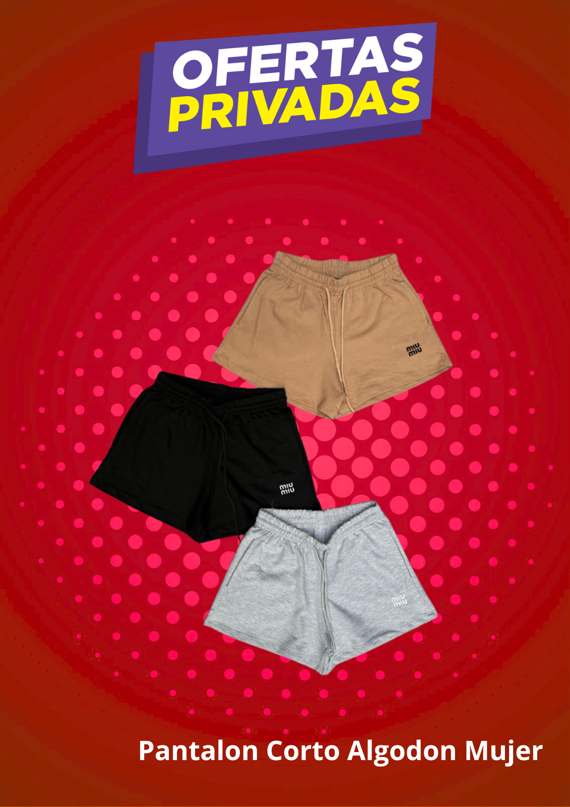 Short de Algodon Mujer 