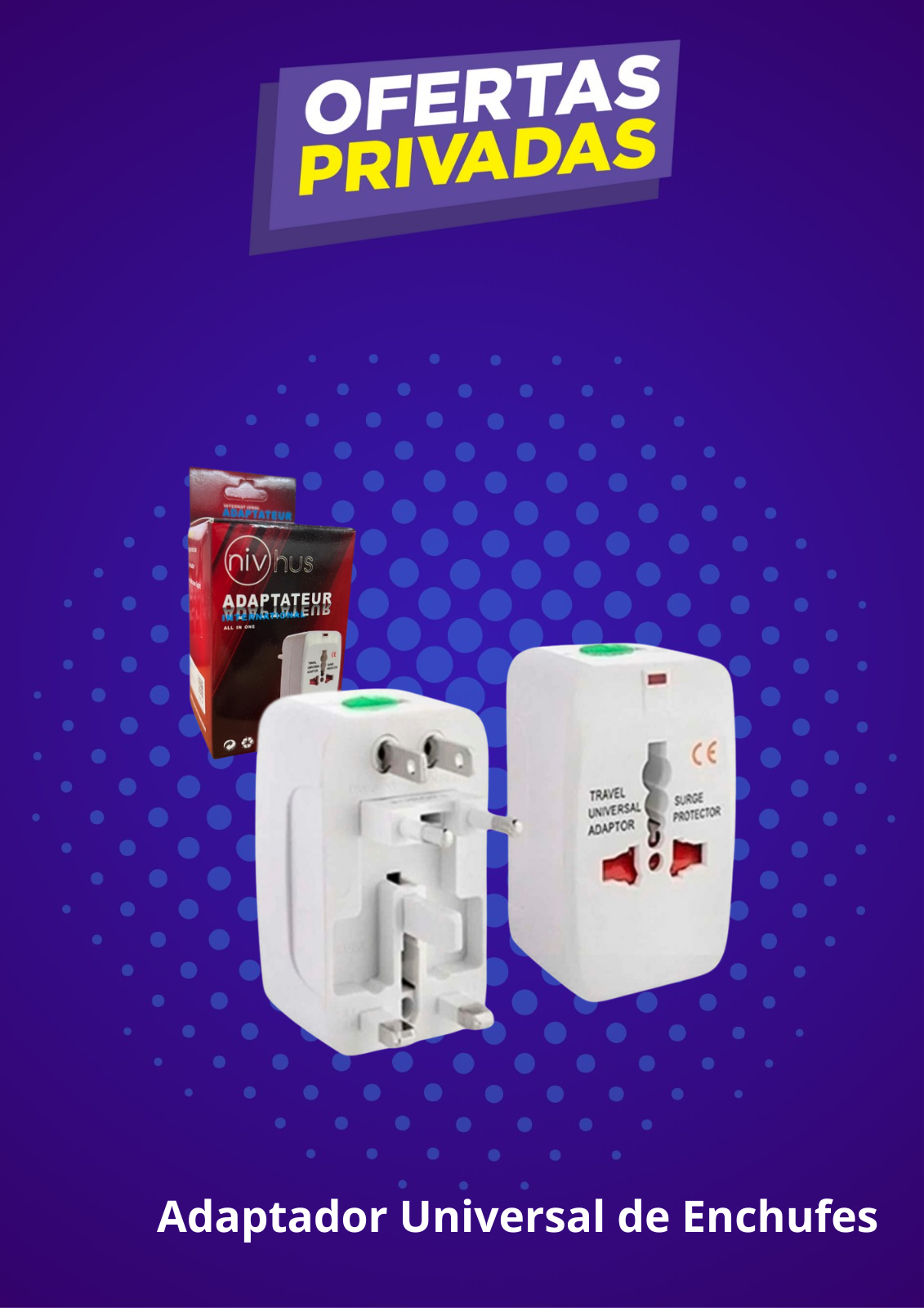 Enchufe Adaptador Universal Internacional Viajeros